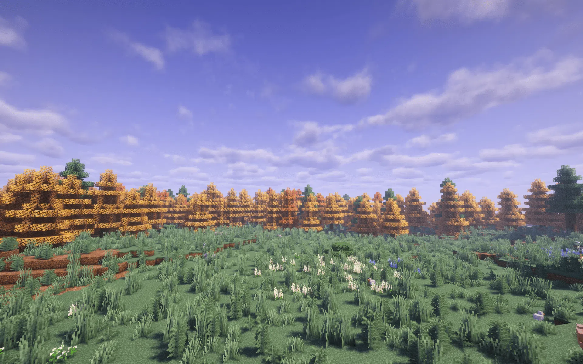 Larch Forest blending into cold plains