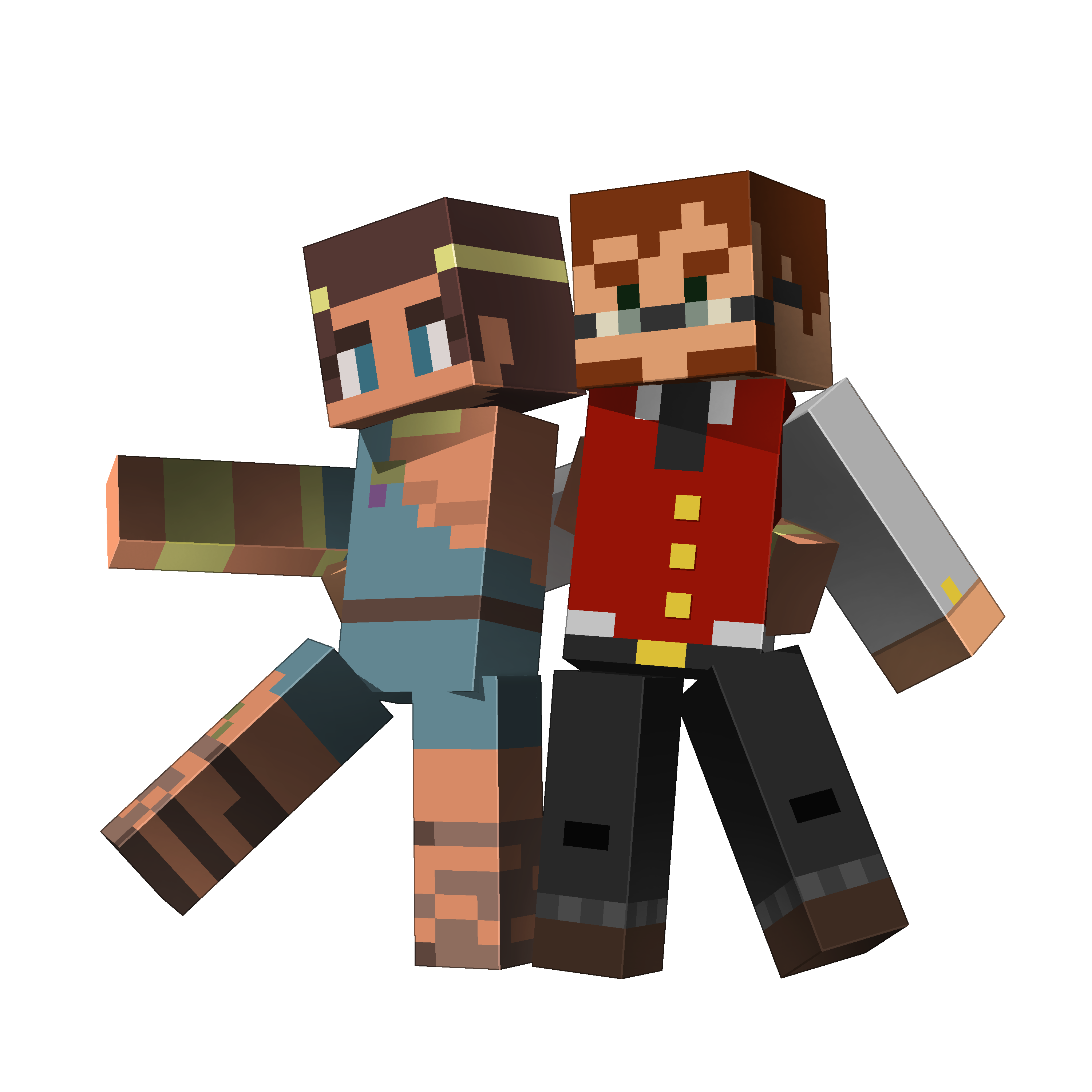 Playing together on the Let's Do server